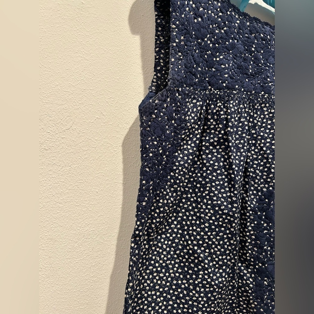 MI GOLONDRINA MÉXICO Navy and White Floral Top / Size XS / - Picture 4 of 7